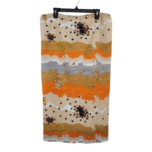 Vtg 70's Womens Skirt Handmade Drawstring Convertible Halter Strapless Dress M - Picture 13 of 13